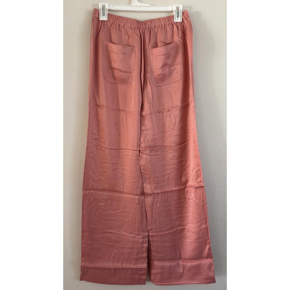 Haven Well Within Womens Satin Wide Leg Lounge Pants Pink Size S NWT - Picture 3 of 7